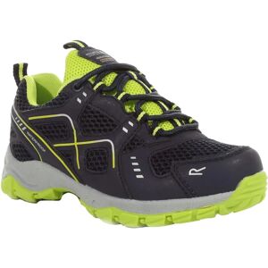 Regatta Vendeavour Junior Walking Shoes - Kids Waterproof Breathable Navy Lime Punch Regatta Vendeavour Junior Walking Shoes - Kids Waterproof Breathable Navy Lime Punch