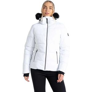 Dare2b Womens Glamorize IV Waterproof Padded Ski Jacket White 16 - Waist 32" Dare2b Womens Glamorize IV Waterproof Padded Ski Jacket White 16 - Waist 32"