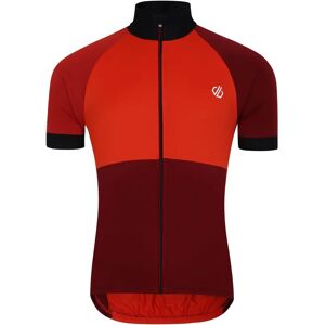 Dare2b Dare 2B Mens Protraction III Short Sleeve Cycling Jersey Cinnamon/Syrah Red - Cycling Jersey Dare2b Dare 2B Mens Protraction III Short Sleeve Cycling Jersey Cinnamon/Syrah Red - Cycling Jersey