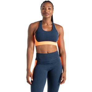 Dare 2b Dames Navy Blauw en Oranje Swift II Sportbeha - Sportbeha Dare 2b Dames Navy Blauw en Oranje Swift II Sportbeha - Sportbeha