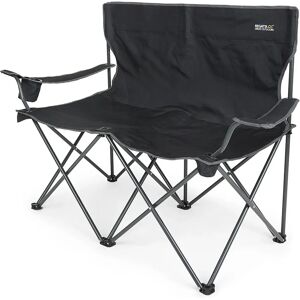Regatta Isla Double Foldable Camping Chair - Black - 1 Size - Camping Furniture Regatta Isla Double Foldable Camping Chair - Black - 1 Size - Camping Furniture