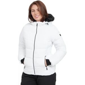 Dare 2b Women's Water-repellent Glamourize V Baffled Ski Jacket - White Dare 2b Women's Water-repellent Glamourize V Baffled Ski Jacket - White