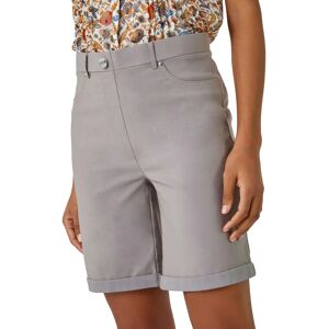 Roman Taupe Elastic Waist Turn Up Shorts - Size 20 - Shorts Roman Taupe Elastic Waist Turn Up Shorts - Size 20 - Shorts