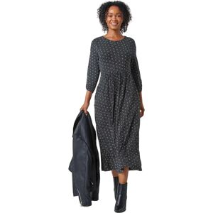 Roman Petite Spot Pocket Stretch Midi Dress - Black - Dress Roman Petite Spot Pocket Stretch Midi Dress - Black - Dress