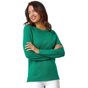 Roman Womens Green Crew Neck Jumper - Size 12 - Jumper Roman Womens Green Crew Neck Jumper - Size 12 - Jumper