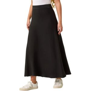 Roman Originals UK Black Midi Skirt - A-line, Elastic Waist - Womens Roman Originals UK Black Midi Skirt - A-line, Elastic Waist - Womens