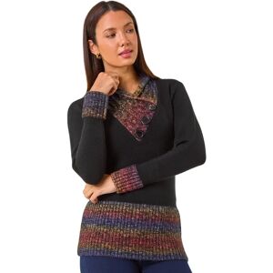 Roman Red V-Neck Overlap Jumper - Women Roman Red V-Neck Overlap Jumper - Women
