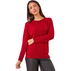 Roman Originals UK Red Crew Neck Jumper - Women 18 - Sweater Roman Originals UK Red Crew Neck Jumper - Women 18 - Sweater