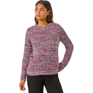 Roman Originals UK Magenta Model 14 Crew Neck Knit Jumper - Jumper Roman Originals UK Magenta Model 14 Crew Neck Knit Jumper - Jumper