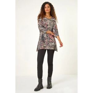 Roman Khaki Animal Print Tunic - Size 16 - Tunic Roman Khaki Animal Print Tunic - Size 16 - Tunic