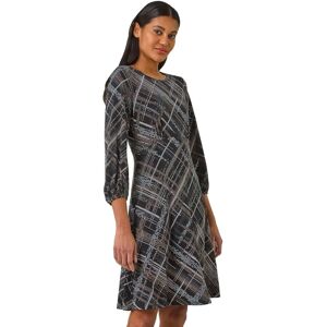 Roman Abstract Linear Stretch Dress - Size 20 - Women Roman Abstract Linear Stretch Dress - Size 20 - Women