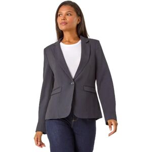 Roman Originals UK Midnight Blue Tailored Blazer - Size 14 Female Roman Originals UK Midnight Blue Tailored Blazer - Size 14 Female