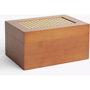 JOHN LEWIS - Poly Rattan Storage Box - Cherry wood - Storage Box JOHN LEWIS - Poly Rattan Storage Box - Cherry wood - Storage Box