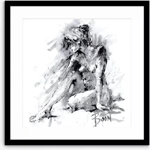 John Lewis - Figurative Study 1 - Black/White - Framed Print John Lewis - Figurative Study 1 - Black/White - Framed Print