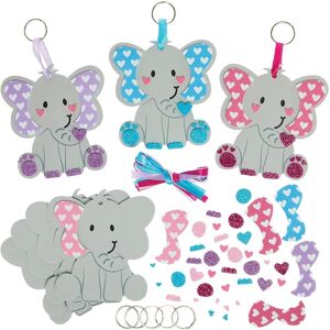 Kit de llavero de corazón de elefante y colgante de bolsa - Kit de llavero y colgante de bolsa Kit de llavero de corazón de elefante y colgante de bolsa - Kit de llavero y colgante de bolsa