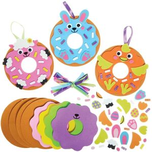 Baker Ross FX541 Oster Donut Sets - 8 Stück - Schaumstoff Bastelsets für Kinder Baker Ross FX541 Oster Donut Sets - 8 Stück - Schaumstoff Bastelsets für Kinder