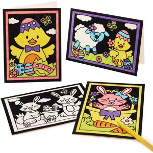 Baker Ross Pasen Fuzzy Art Cards - Set van 10 Baker Ross Pasen Fuzzy Art Cards - Set van 10