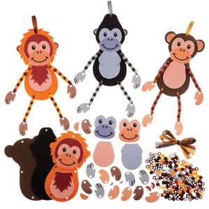 Craft Gorilla Orangutan & Chimp Dangly Arm Leg Kits - Dschungel Bastelset Craft Gorilla Orangutan & Chimp Dangly Arm Leg Kits - Dschungel Bastelset