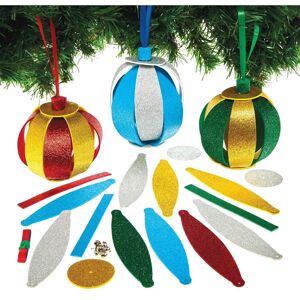 Kits de decoración navideña con bolas de cristal con purpurina 3D - Navidad Kits de decoración navideña con bolas de cristal con purpurina 3D - Navidad