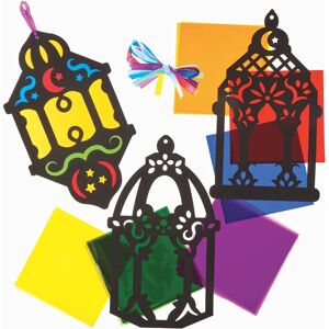 Craft Ramadan stained glass decoration kits - Pack of 6 Craft Ramadan stained glass decoration kits - Pack of 6