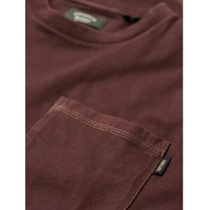 Superdry M1011723A Brown Contrast Stitch T-shirt - Casual Superdry M1011723A Brown Contrast Stitch T-shirt - Casual