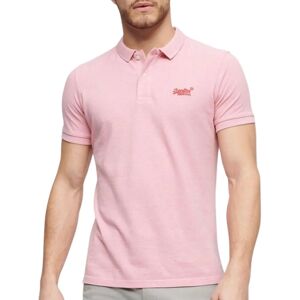 Superdry Classic pique polo (M1110343A) - jasnoróżowy melanz Superdry Classic pique polo (M1110343A) - jasnoróżowy melanz