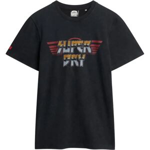 Superdry M1011981A Black Vintage Rock T-Shirt - Casual Superdry M1011981A Black Vintage Rock T-Shirt - Casual