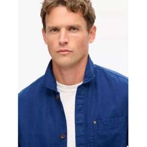 Superdry Merchant Linen Blend Overshirt (M4010776A) - supermarine navy Superdry Merchant Linen Blend Overshirt (M4010776A) - supermarine navy
