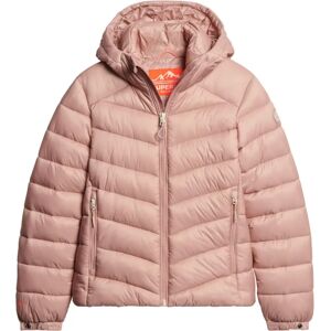 Superdry kurtka z kapturem z wypełnieniem Fuji A4-padded różowa Superdry kurtka z kapturem z wypełnieniem Fuji A4-padded różowa