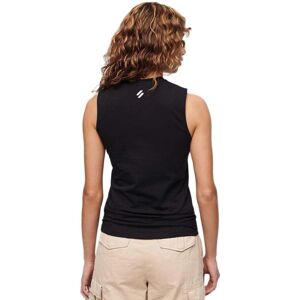 Superdry W6011834A Slim Fit Sleeveless Cotton T-shirt - Casual Superdry W6011834A Slim Fit Sleeveless Cotton T-shirt - Casual