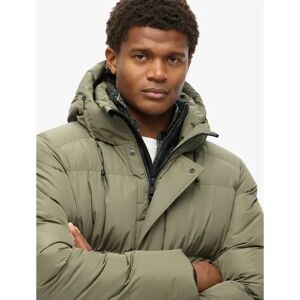 Superdry Olive Green Hooded Puffer Jacket - Jacket Superdry Olive Green Hooded Puffer Jacket - Jacket