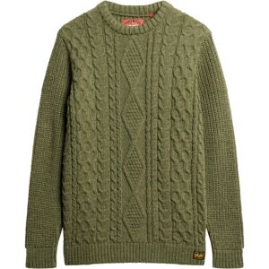 Superdry M6110638A Suéter de Gola Redonda Verde - Suéter Superdry M6110638A Suéter de Gola Redonda Verde - Suéter