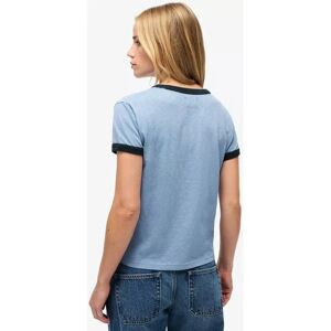 Superdry Tidal Blue Athletic Ringer Fitted T-Shirt - T-Shirt Superdry Tidal Blue Athletic Ringer Fitted T-Shirt - T-Shirt