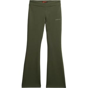 Superdry W7011090A Green Flared Jogger Trousers Superdry W7011090A Green Flared Jogger Trousers