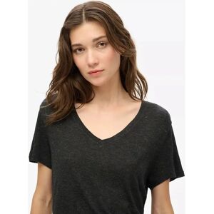 Superdry Studios V-Neck T-Shirt - Embroidered, Black Superdry Studios V-Neck T-Shirt - Embroidered, Black