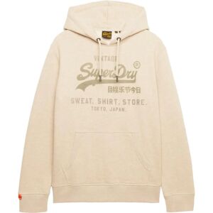 Superdry Vintage Logo Heritage Hoodie - Pelikan Beige - Hoodie Superdry Vintage Logo Heritage Hoodie - Pelikan Beige - Hoodie