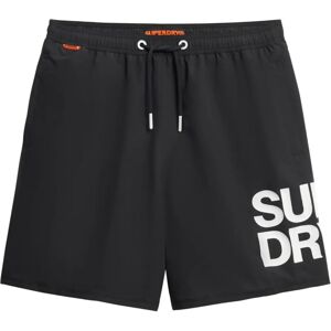 Superdry Logo 17" Svømmebukser, Sort Superdry Logo 17" Svømmebukser, Sort