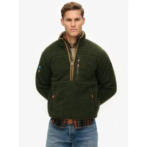 Superdry Olive Green Half Zip Fleece Jumper - Fleece Jumper Superdry Olive Green Half Zip Fleece Jumper - Fleece Jumper