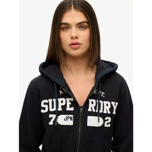 Superdry Eclipse Navy Sweat à capuche court décontracté - Hoodie - Publicité Superdry Eclipse Navy Sweat à capuche court décontracté - Hoodie - Publicité