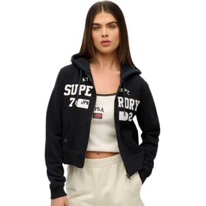 Superdry Moletom cropped com zíper relaxado - Moletom Superdry Moletom cropped com zíper relaxado - Moletom