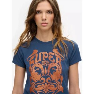Superdry Pop Archive Sargasso Sea Blue T-Shirt - T-Shirt Superdry Pop Archive Sargasso Sea Blue T-Shirt - T-Shirt
