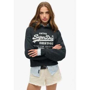 Superdry Vintage Logo Metaliczny Luźny Bluza z Kapturem - Bluzy Superdry Vintage Logo Metaliczny Luźny Bluza z Kapturem - Bluzy