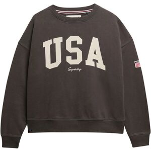 Superdry Kobieta W2012443A Oversize bawełniana bluza z okrągłym dekoltem - Bluza Superdry Kobieta W2012443A Oversize bawełniana bluza z okrągłym dekoltem - Bluza