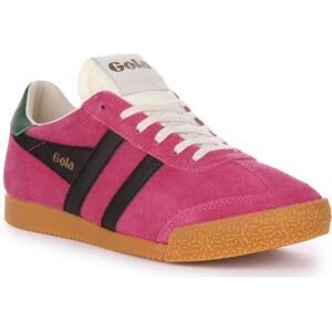 Gola Elan Suede Women's Fuchsia/Black/Evergreen Trainers - Trainers Gola Elan Suede Women's Fuchsia/Black/Evergreen Trainers - Trainers