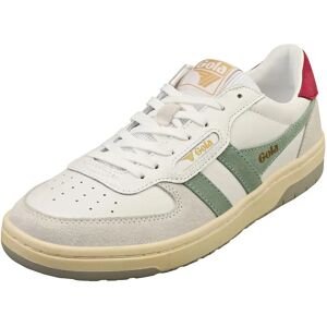 Baskets mode Gola HAWK pour femmes en blanc et vert - Chaussure - Publicité Baskets mode Gola HAWK pour femmes en blanc et vert - Chaussure - Publicité