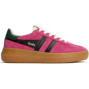 Gola Athena Suede Women's Fuchsia/Black/Evergreen Trainers - Sneaker Gola Athena Suede Women's Fuchsia/Black/Evergreen Trainers - Sneaker