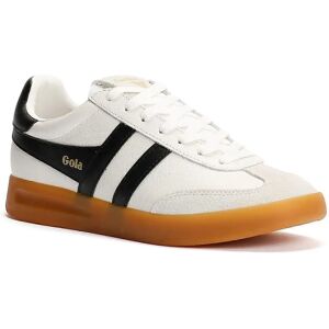 Gola Cyclone Leather Women's White/Black/Gum Trainers - Sneaker Gola Cyclone Leather Women's White/Black/Gum Trainers - Sneaker