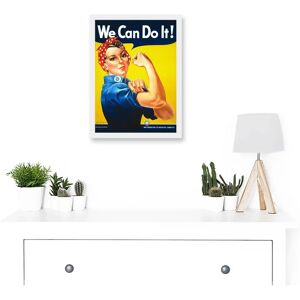 Artery8 - Rosie Riveter War Ad - White - A4 - Wall Art Print Artery8 - Rosie Riveter War Ad - White - A4 - Wall Art Print