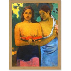 Artery8 - Paul Gauguin Two Tahitian Women - A4 - light oak - Framed - Art Print Artery8 - Paul Gauguin Two Tahitian Women - A4 - light oak - Framed - Art Print