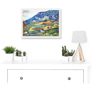 Artery8 - Vincent Van Gogh Les Alpilles Mountain Landscape - Framed - A4 White - Wall Art Print Artery8 - Vincent Van Gogh Les Alpilles Mountain Landscape - Framed - A4 White - Wall Art Print